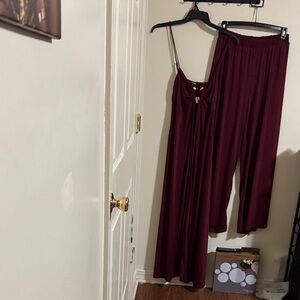 Fashion Nova Deep Red Women's Pantsuit